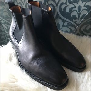 Ralph Lauren Kelton Black Calf Leather Boots